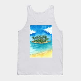 Tropical island Tank Top